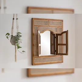 SIT Möbel RATTAN Spiegel Rattan/Teak natur