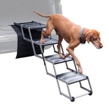 Trixie Hundetreppe 4-stufig, faltbar - Auto-Einstiegshilfe für Hunde