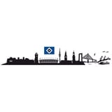 wall-art Wandtattoo »Hamburger SV Skyline Logo Hsv«, selbstklebend, entfernbar, bunt