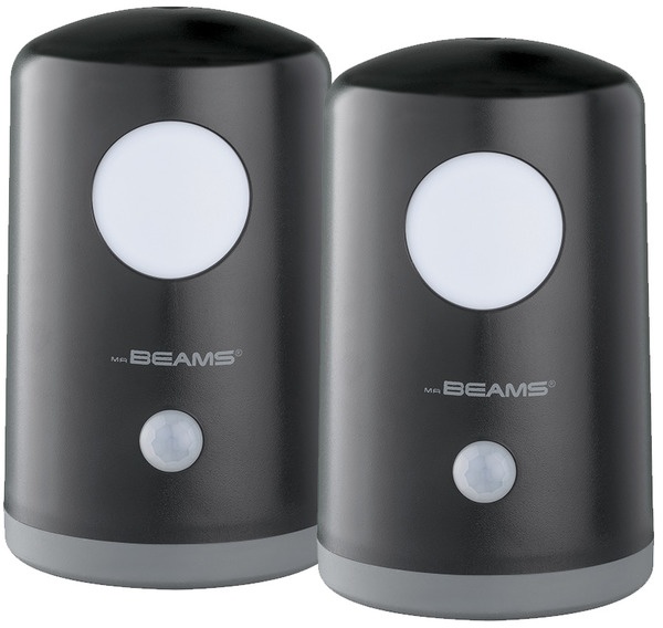 Mr Beams mobiles LED Nachtlicht mit Bewegungsmelder MB750 2er Pack schwarz