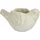 I.GE.A. Zement-Pflanztopf Vogel 22 x 11 cm Beige