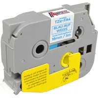 Ampertec P-Touch Band kompatibel zu TZe-FA4 blau auf weiß