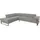 W.Schillig Ecksofa "finn, Designsofa mit tollem Sitzkomfort, bequem, L-Form", grau (steel s22), B:281cm H:71cm T:230cm, Flachgewebe S22 (100% Polyester);Stoff S37 (100% Polyester);Longlife Xtra-Leder Z59: Glattleder mit modischer Prägung.