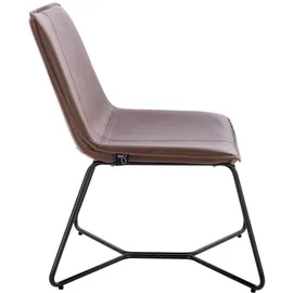 Svita Loungesessel Braun Textil, 66x82x64 cm, Wohnzimmer, Sessel,