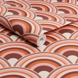 Envy Vliestapete Curve Sky, Surf and Earth 0,52 m x 10 m 1 St pink