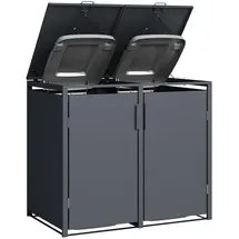 Green Spirit Mülltonnenbox 132 x 80 x 116 cm anthrazit