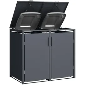 Green Spirit Mülltonnenbox 132 x 80 x 116 cm anthrazit