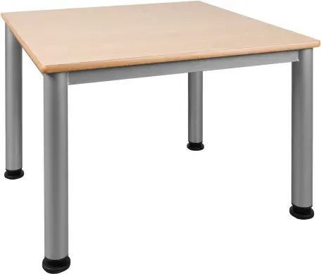 Quadratischer Tisch, Platte mit Schichtstoff