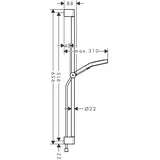 Hansgrohe Rainfinity Brauseset 130, 3jet, S Puro Brausestange 900mm, 28743