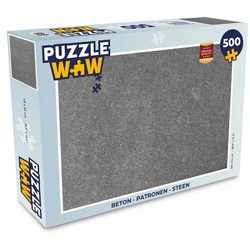 MuchoWow Puzzle Beton – Muster – Zement – Vintage – Textur – Rustikal, 500 Puzzleteile, Foto-Puzzle, Bilderrätsel, Puzzlespiele, Spielzeug bunt