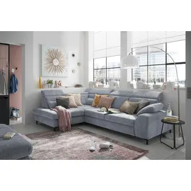 Set One by Musterring Ecksofa »SO 3400 Sitzhöhe 47cm oder 49cm, Sitztiefe verstellbar, B/T 317/220 cm« Kaltschaumpolsterung, Flachgewebe, whlw. mit Funktionen, Sitzhöhe 47
