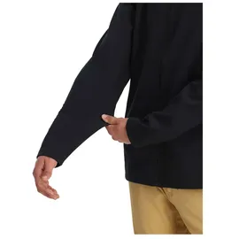 Spyder Gridweb Shell Fleece Reißverschlusspullover - Black - S