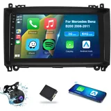 【2+64G】 Hodozzy Carplay Autoradio für Mercedes Benz B200 W169 W245 W639 Sprinter Vito Viano Android Autoradio mit Navi,9 Zoll Touchscreen mit Android Auto/WiFi/GPS/RDS/FM/Bluetooth/USB+Rückfahrkamera