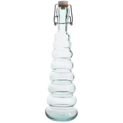 Glasflasche Bügelverschluss Recyclingglas 410ml Vorratsflasche