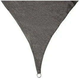 Perel Sonnensegel quadratisch wasserdurchlässig 5 x 5 m Dunkelgrau