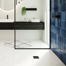 Hansgrohe RainDrain Point Bodenablauf 100 x 100 mm Mattschwarz