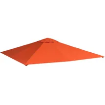 Outsunny Pavillondach Ersatzdach Pavillonabdeckung, Polyester, Orange,