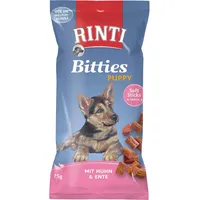 Rinti Hunde-Natursnacks Bitties Puppy Huhn und Ente 75 g