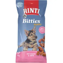 Rinti Hunde-Natursnacks Bitties Puppy Huhn und Ente 75 g