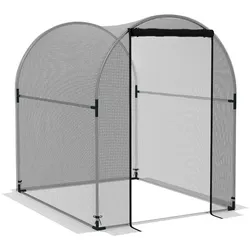 Outsunny Vogelschutznetz Verzinkter Stahl, HDPE