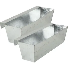 ideoon garden Pflanzkasten 2er Set 2,5 x 0 x 0 cm Silber