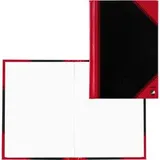 Bantex Notizbuch Chinakladde DIN A6 blanko, schwarz/rot Hardcover 192 Seiten, 1 St.
