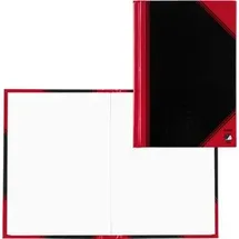 Bantex Notizbuch Chinakladde DIN A6 blanko, schwarz/rot Hardcover 192 Seiten, 1 St.