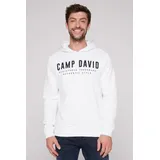 Camp David Kapuzensweatshirt mit Logo-Print weiß XXXL