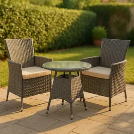 CLP Gartenmöbel-Set Fireda, grau-meliert