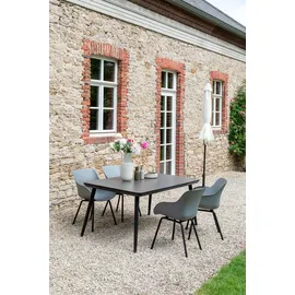 Schöner Wohnen Lieke Gartenstuhl 54 x 56 x 83 cm grau