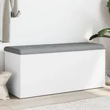 vidaXL Sitzbank Truhenbank Weiß 102 x 42 x 45 cm