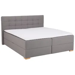 Boxbett HOME AFFAIRE "Olivet", grau, B:194cm L:230cm, Komplettbetten, in 4 Farben, 4 Breiten, 2 Matratzenarten, auch in Überlänge 220 cm