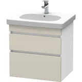 Duravit Waschtischunterschrank 2 Auszüge 60 x 61 x 45,3 cm Taupe/Weiß Matt