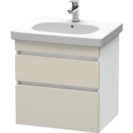 Duravit Waschtischunterschrank 2 Auszüge 60 x 61 x 45,3 cm Taupe/Weiß Matt