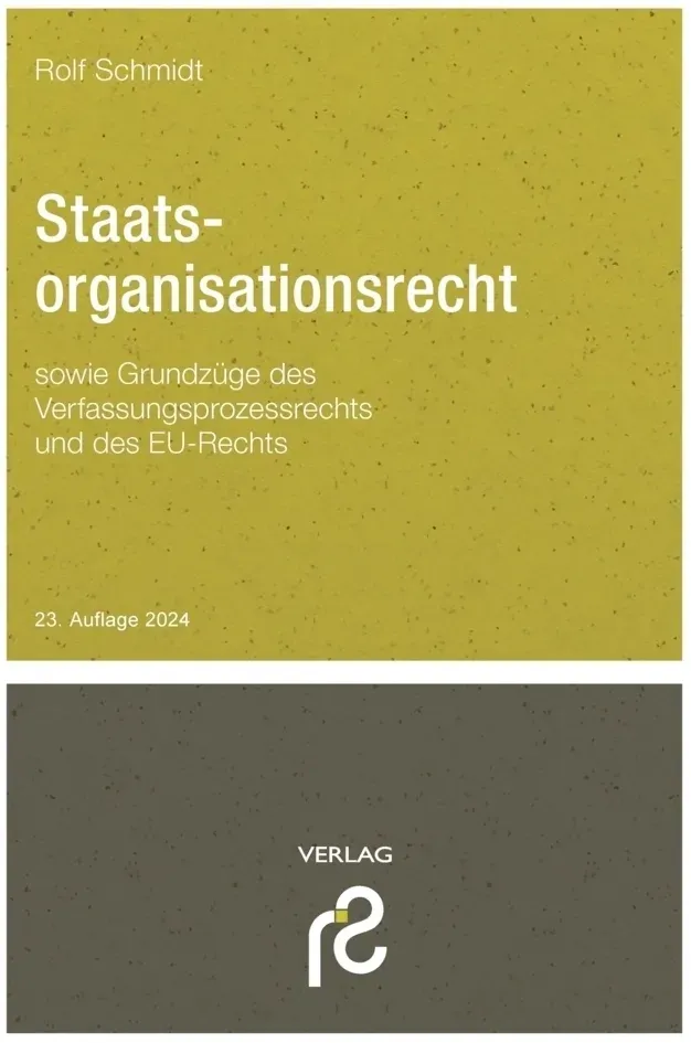Staatsorganisationsrecht - Rolf Schmidt  Gebunden