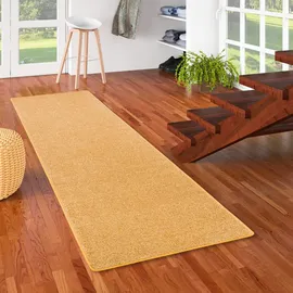 Snapstyle Hochflor Langflor Teppich Läufer Cottage Curry 100x100cm