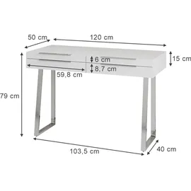 Vicco Schreibtisch Alexia Weiß