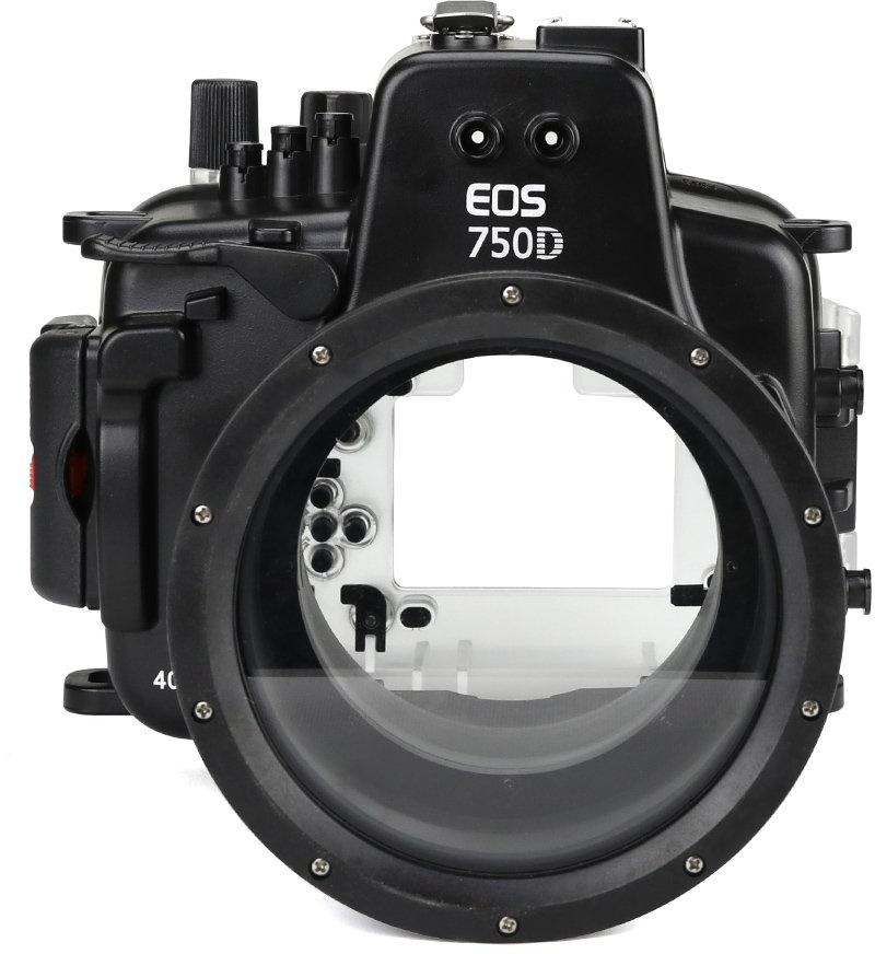 Sea frogs 130 Feet/40 Meter Unterwasser Kamera Gehäuse wasserdichtes Gehäuse für Canon EOS 750D EOS 750d (Lens 18-135mm)