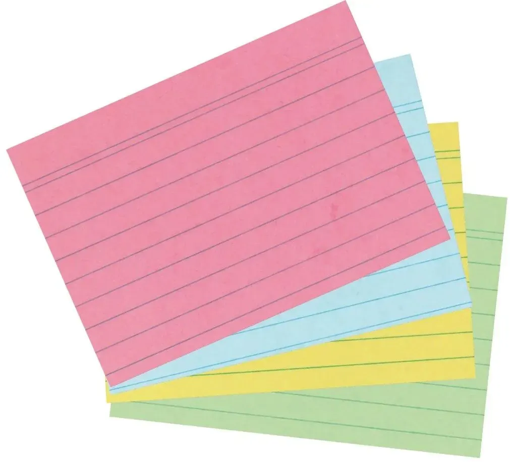 Herlitz 10836245 Karteikarte Blau, Grün, Pink, Gelb 200 Stück(e)