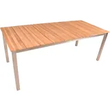 Garden Pleasure DALLAS Gartentisch 200 x 90 x 75 cm Braun