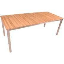 Garden Pleasure DALLAS Gartentisch 200 x 90 x 75 cm Braun