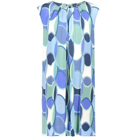 Betty Barclay Sommerkleid A-Linien Blau/Grün 46