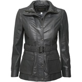 Jcc Bikerjacke JCC "R6382" Gr. 38, grau (grey) Damen Jacken Übergangsjacken