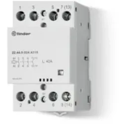 Finder 22.34.0.024.4320, Weiß, 24 V, 25 A, Leistung, CE, EAC, 50/60 Hz