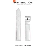 Hamilton Leder Jazzmaster Band-set Leder-weiss/rosa18/16-easyclick H690.324.121 - weiß