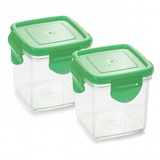 Genius Nicer Dicer Quick Auffangbehälter inkl. Frischhaltedeckel 200ml (4 Teile) Auffangbox Auffangdose Dose - zum Hineinschneiden, Aufbewahren und Transportieren