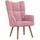 vidaXL Relaxsessel Rosa Samt 61 x 95 x 66 cm Rosa