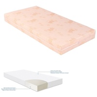 KIKKABOO Babybett-Matratze extra Comfort 120 x 60 x 12 cm, Bezug abnehmbar pink