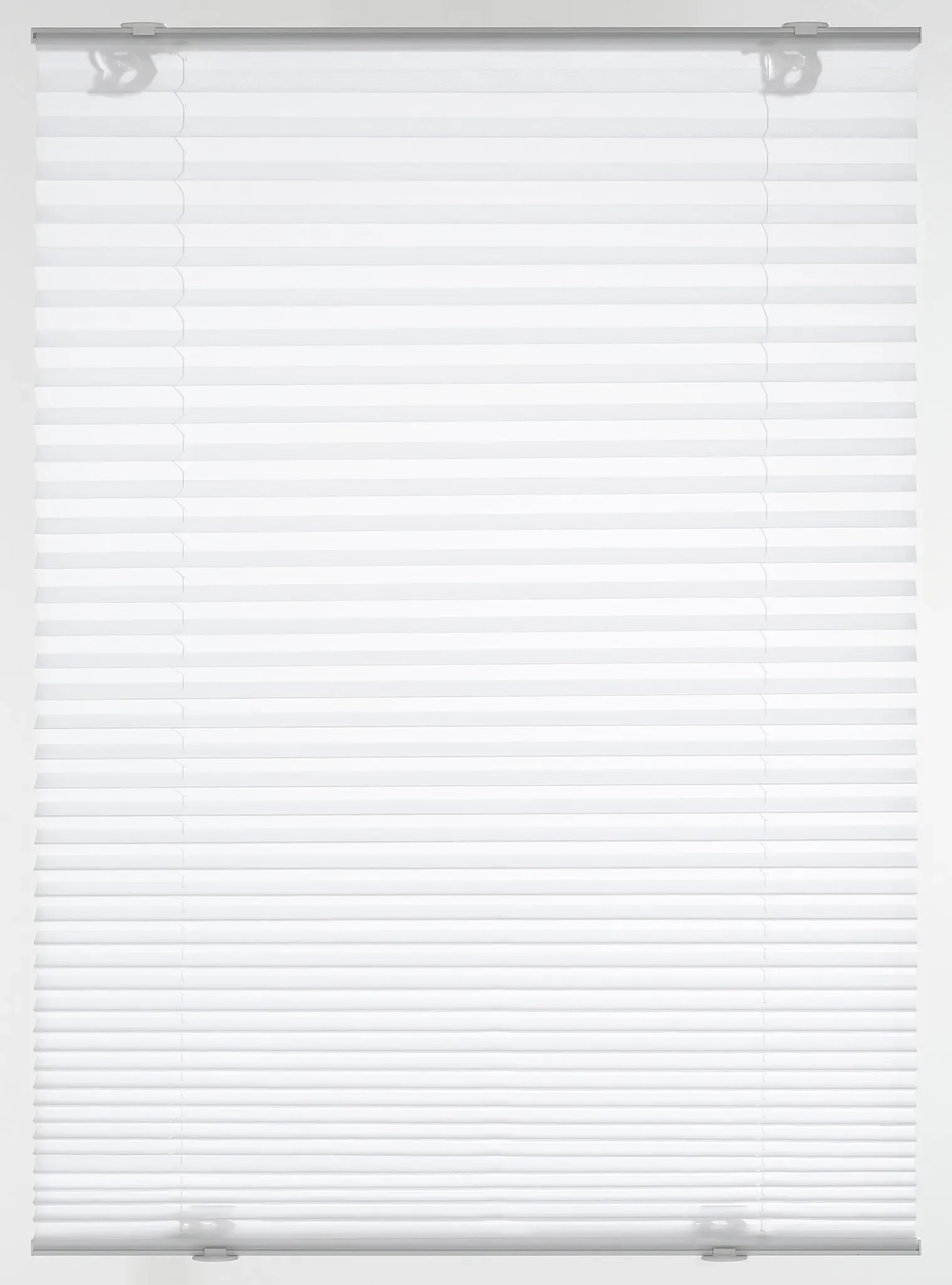 Dachfensterplissee GARDINIA, weiß, B:36,3cm H:80cm, Obermaterial: 100% Polyester, Plissees, passend für Velux Dachfenster, in Crush-Optik
