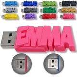 USB-Stick, personalisiert mit Ihrem Text (64 GB und 128 GB) – ein personalisierbares Geschenk, originell und einzigartig – USB 3.0 (64 GB)